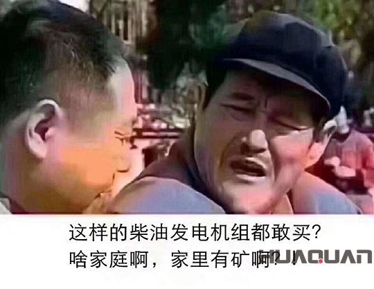 這樣的柴油發電機組都敢買？啥家庭啊，家里有礦啊？!