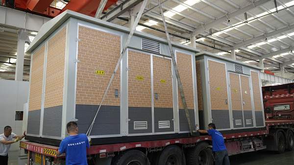 華全箱式變電站完工，順利發(fā)貨！